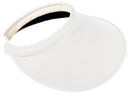 Glove It: April Wide Brim Clip Visor - White