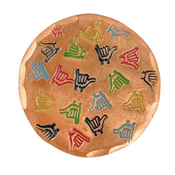 Sunfish: Hand Stamped Copper Ball Marker - Hang Loose
