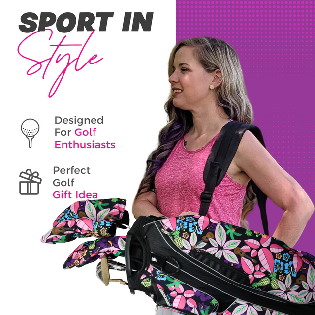 Taboo Fashions: Ladies 14 Way Resort Collection Golf Cart - Tropical Paradise