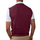 Golf Knickers: Men's Argyle Sweater Vest - Maroon/Khaki/Black Clothing
