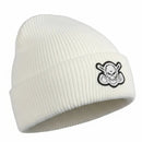 Tattoo Golf: Men's Cuffed Loose Knit Beanie - White