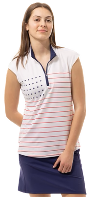 SanSoleil: Ladies UPF 50 SolCool Sleeveless Mock - 900471