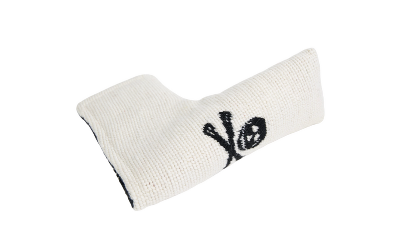 Jolly Roger White/Black Needlepoint Blade Putter Headcover