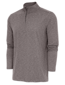 Antigua: Men's Essentials 1/4 Zip Pullover - Brown Heather Hunk 104958 Clothing