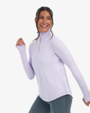 BloqUV: Women's UPF 50 Relaxed Mock Zip Top (3002) - Lavender