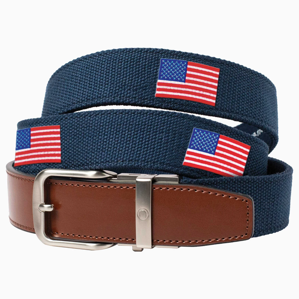 Nexbelt: Men's Newport USA Golf Belt - Navy