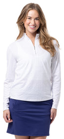 SanSoleil: Ladies SolShine Long Sleeve Mock - 900320