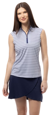 SanSoleil: Ladies UPF 50 SolCool Sleeveless Mock - 900471