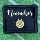 Blingo Ball Markers: Genuine Crystal Birthstone Ball Marker with Hat Clip