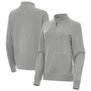 Antigua: Women's Essentials 1/4 Zip Fleece Pullover - Crush 105377 Clothing