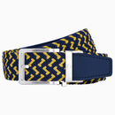 Nexbelt: Men's Braided Ratchet Golf Belt - Maize & Blue 1.38" [35mm]