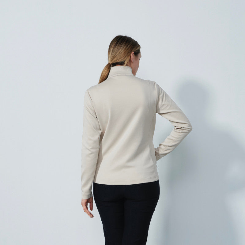 Daily Sports: Women's Cholet Full Zip Midlayer Long Sleeve Top - Raw Beige