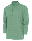 Antigua: Men's Essentials 1/4 Zip Pullover - Dk Pine Heather Hunk 104958 Clothing