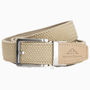Nexbelt: Men's FoH Braided Stamped Tip Ratchet Golf Belt - Tan 1 3/8" Strap [35mm]