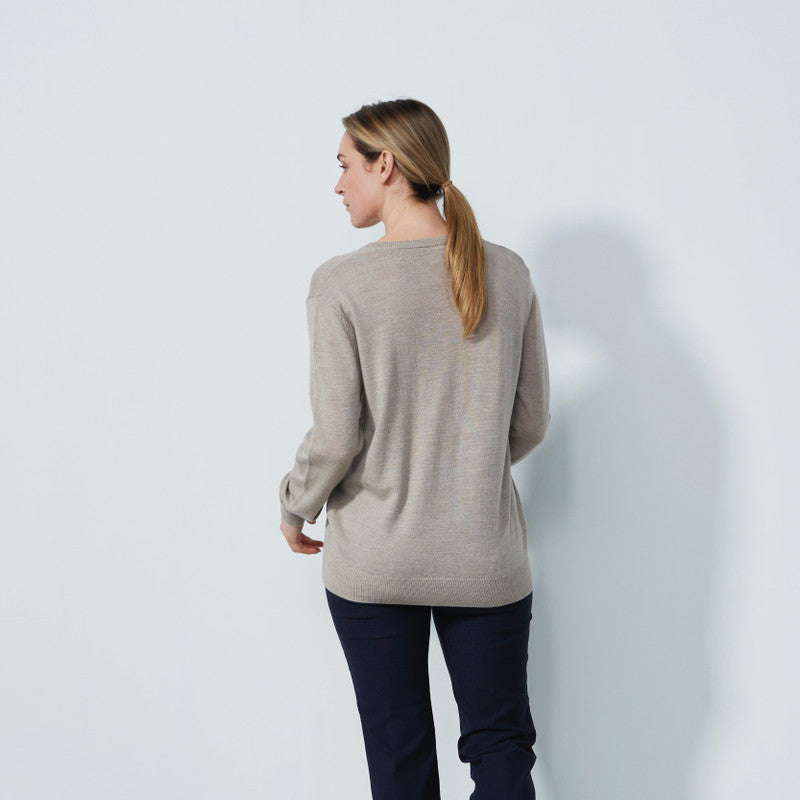 Daily Sports: Women's Boston V-Neck Sweater - Straw