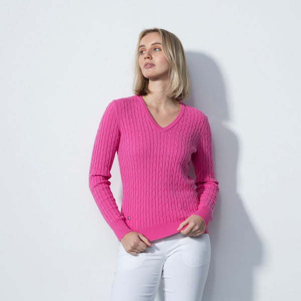 Daily Sports: Women's Madelene V-Neck Pullover - Pink Sky