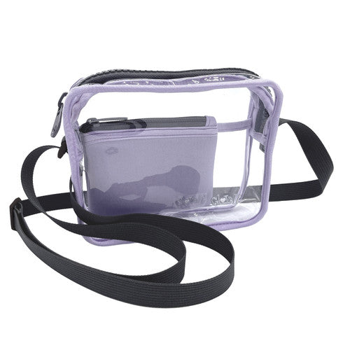 Glove It: Clear Stadium Approved Cross-body Bag - Iris