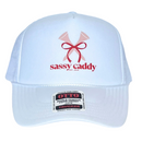 Sassy Caddy: Ladies Golf Trucker Hat - Sassy Caddy Logo