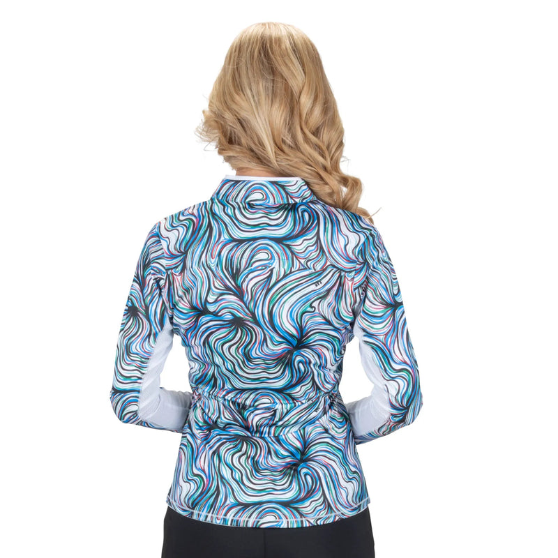 Nancy Lopez Golf: Women's 1/4 Zip Pullover - Flow Blast