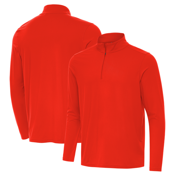 Antigua: Men's Essentials Intent 1/4 Zip Pullover - Sunset Orange 105640