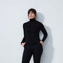 Daily Sports: Women's Ancona Long Sleeve Turtle Neck Top - Black Clothing