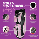 Taboo Fashions: Ladies 14 Way Resort Collection Golf Cart - Pink Mandala