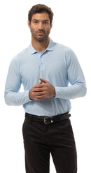 SanSoleil: Men's Soltek Ice Long Sleeve Heather Polo - 90083-C