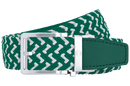 Nexbelt: Men's Braided Belt - Green & White Belts