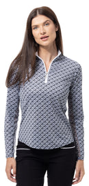 SanSoleil: Ladies UPF 50 SolCool Long Sleeve Zip Mock - 900463