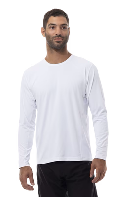 SanSoleil: Men's Solcool Long Sleeve Crew Neck w/ Mesh - 900825