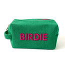 Sassy Caddy: Women's Accessories Pouch - Green Terry Birdie