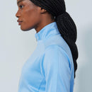 Daily Sports: Women's Cholet Full Zip Midlayer Long Sleeve Top - Belle Blue Clothing
