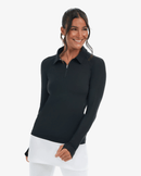 BloqUV: Women's UPF 50 Quarter Zip Polo (8003) Clothing