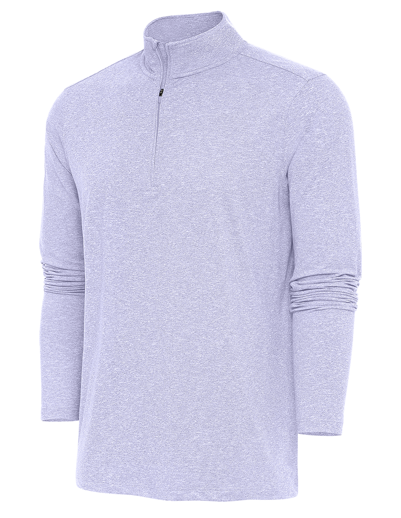 Antigua: Men's Essentials 1/4 Zip Pullover - Pastel Lilac HTR Hunk 104958
