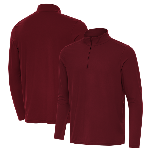 Antigua: Men's Essentials Intent 1/4 Zip Pullover - Cabernet 105640