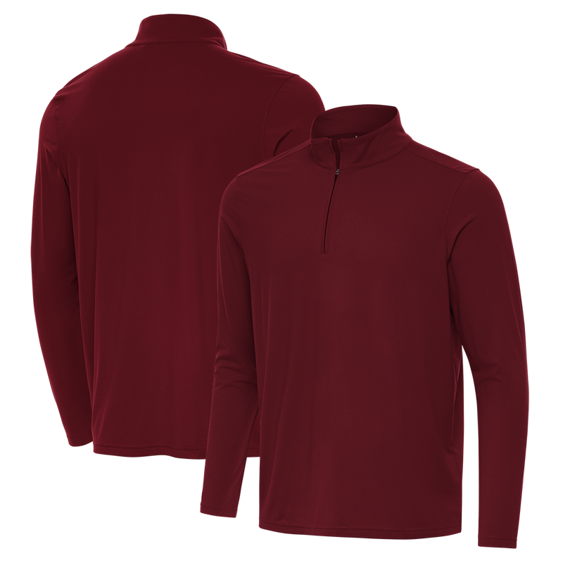 Antigua: Men's Essentials Intent 1/4 Zip Pullover - Cabernet 105640