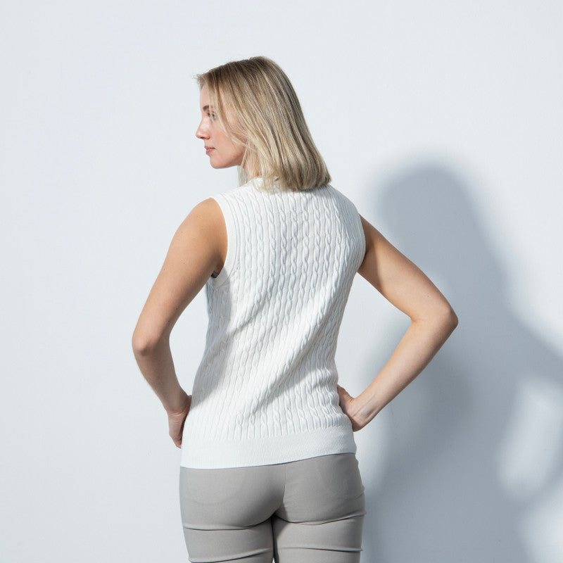 Daily Sports: Women's Madelene V-Neck Sweater Vest - White