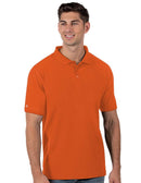 Antigua: Men's Essentials Short Sleeve Polo - Legacy Pique 032 Mango Clothing