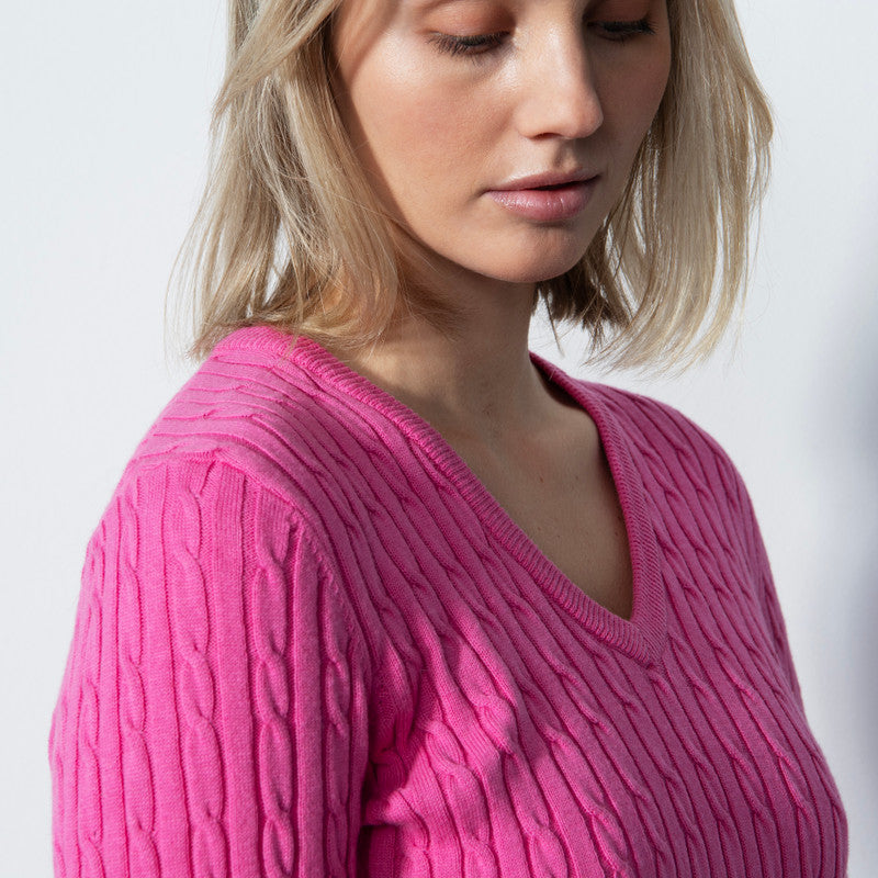 Daily Sports: Women's Madelene V-Neck Pullover - Pink Sky