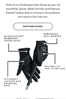 Zero Restriction: Men's Rain Gloves