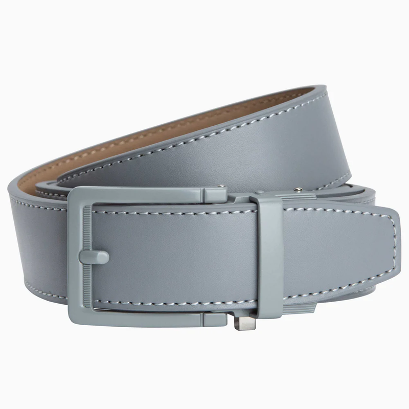 Nexbelt: Men's Ace Ratchet Leather Golf Belt  - Black 1.38" [35mm]