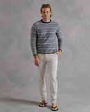 B.Draddy: Men's Crew Sweater - Bungalow Stripe