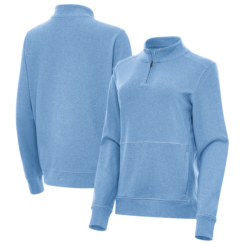 Antigua: Women's Essentials 1/4 Zip Fleece Pullover - Crush 105377