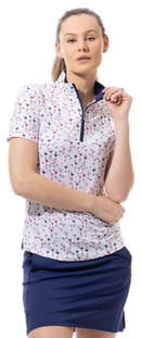 SanSoleil: Ladies UPF 50 SolCool Short Sleeve Mock - 900478 Clothing