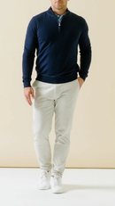 B.Draddy: Men's Quarter Zip Sweater - Coop