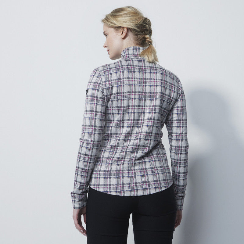 Daily Sports: Women's Dieppe Long Sleeve Half Neck Top - Check