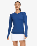 BloqUV: Women's UPF 50 Active V-Neck Long Sleeve Top (2002) Clothing