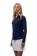 SanSoleil: Ladies UPF 50 SolTek Lux Long Sleeve Mock - 900622