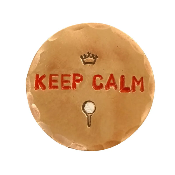 Sunfish: Copper Ball Marker - Keep Calm