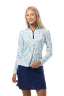 SanSoleil: Ladies UPF 50 SolCool Long Sleeve Zip Mock - 900463